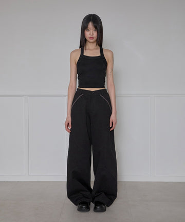 Asymmetrical Wide Pants